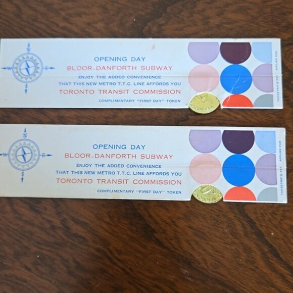 Vintage Souvenir TTC Tokens 1966 Commerrative First Day Token - Picture 3 of 5